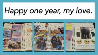 One Year Anniversary JournalScrapbook [upl. by Kannan990]