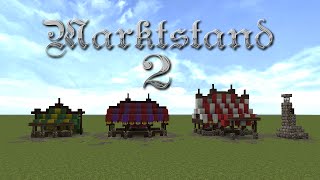 Minecraft Tutorial  Marktstand bauen  build a market stall 2 [upl. by Sax]