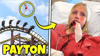 Payton fell off the roller coaster then Ninja Kidz TV [upl. by Ricarda]