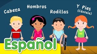 Cabeza Hombros Rodillas Y Pies Cántala  Canciones Infantiles  Super Simple Español [upl. by Eatnuahs]