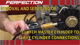 Removal and Servicing of Clutch Master Cylinder to Slave Cylinder Connections [upl. by Enilrac]