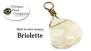 How to Wire Wrap a Briolette [upl. by Zaller]