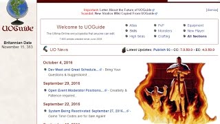 UOGuide Website Tour  Ultima Online [upl. by Eilrebma]