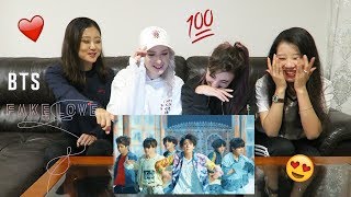 MV REACTION FAKE LOVE  BTS  P4pero Dance [upl. by Monney]