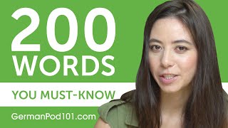 200 Words Every German Beginner MustKnow [upl. by Anolahs]