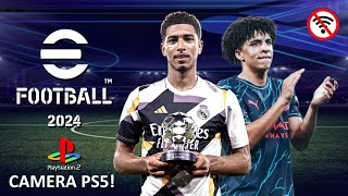 PES 2024 PS2 English Version – Camera PS5 Full Transfers Atualizado – Download ISO [upl. by Haven118]