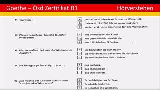 Hörverstehen  Zertifikat B1 Prüfung B1 Teil 2 mit Lösungen [upl. by Annaid340]