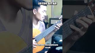 gerimis mengundang  slam intro guitar cover shorts [upl. by Samau166]