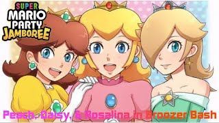 Super Mario Party Jamboree Peach Daisy amp Rosalina in Broozer Bash [upl. by Entirb804]