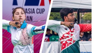 Kazakhstan v Bangladesh – recurve mixed team gold  2023 Asia Cup [upl. by Gianna675]