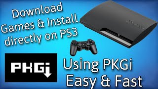 How To Install Games with PKGi on PS3 [upl. by Anayad390]