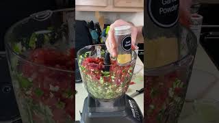 HOMEMADE SALSA WITH CANNED TOMATOES  Restaurant Style Shorts [upl. by Tracay]