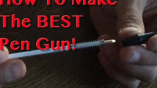 How To Make A Pen Gun With Any Pen easiest way [upl. by Marquita870]