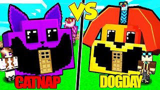 CASA CATNAP CONTRO CASA DOGDAY SU MINECRAFT [upl. by Michael]