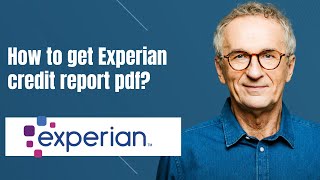 How to get Experian credit report pdf [upl. by Allesiram]