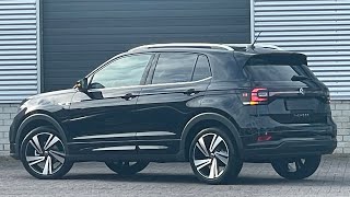 Volkswagen NEW TCross RLine 2022 in 4K Deep Black Pearl 18 inch Nevada walk around amp Detail Inside [upl. by Dione]