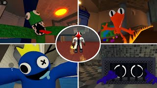 Rainbow Friends Chapter 1 All Monster Jumpscare roblox [upl. by Housum]