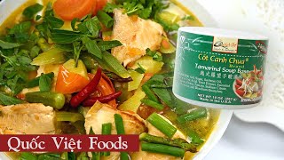 The EASIEST Canh Chua Recipe Ever  Quốc Việt Foods Soup Base [upl. by Meijer]