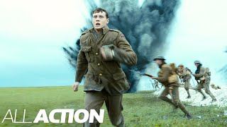 EPIC Battlefield Run Scene  1917  All Action [upl. by Gorrian]