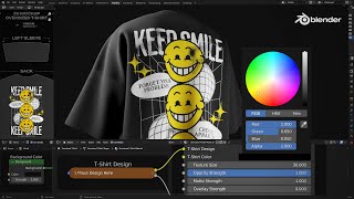 3D TShirt Mockup  Quick Blender Tutorial [upl. by Fotzsyzrk]