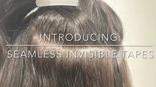 Seamless Invisible Tape In Extensions vs Classic Tape Hair Extensions Application [upl. by Peter]