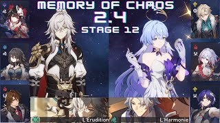 E0 Jing yuan amp E0 Robin X dr Ratio FUA  Memory of Chaos Floor 12 3 Stars  Honkai Star Rail [upl. by Htaeh]