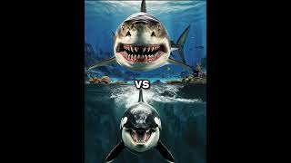 Killer Orca Whale vs Megalodon vs  Dolphin shark blue whale turtle seal octopus [upl. by Llacam766]