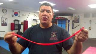 Gary Hernandez martial arts with new Garrote bracelet [upl. by Sadonia]