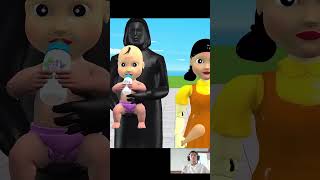 Scary Teacher 3D vs Squid Game Baby Drawing Challenge Troll Nick vs Granny Loser shortsvideo [upl. by Garaway197]