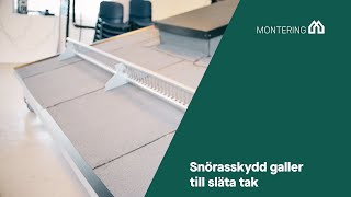 Montering Snörasskydd galler till släta tak [upl. by Osmen]