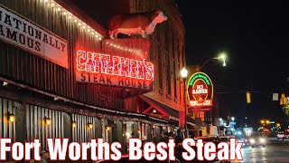 Cattlemens Steak House  Farm to Plate MEAT Fort Worth Stockyards [upl. by Idmann698]