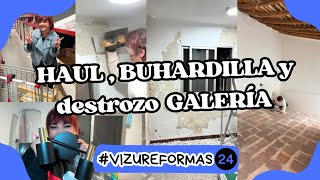 🛠️🛒HAUL BUHARDILLA LIJAR DESTROZAR GALERÍA DÍA DE 50 HORAS 😂 VIZUREFORMAS⎥Monica Vizuete [upl. by Darcee]