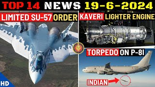 Indian Defence Updates  Limited Su57 Felon OrderLighter Kaveri EngineIndian Torpedo on P8I [upl. by Comyns]