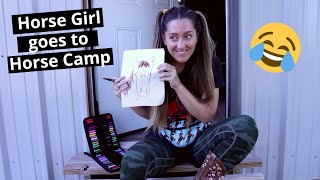 Horse girl goes to horse camp 😂  Funny Horse Videos [upl. by Stasny]