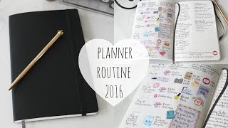 Moleskine 2016  Planner Setup [upl. by Hellene979]