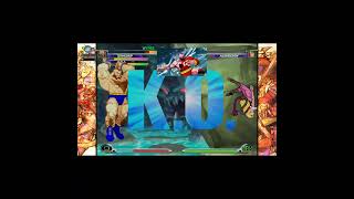 Zangief Powerbombs Morrigan 💥  Marvel vs Capcom 2 Big Moves Only [upl. by Ameline]