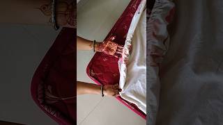 Bedsheet mein elastic lagane ka tarikaperfect fitted bedsheet viralshorts viralvideo homedecor [upl. by Vudimir]