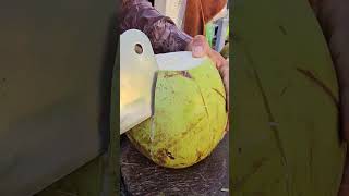 Wow Cambodian Fresh Coconut Fruits Cutting Skills viral shorts streetfood satisfying fyp [upl. by Aguie186]