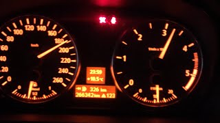 BMW E90 320D 163 hp stage 1 200hp acceleration 0  200 kmh [upl. by Laughry]