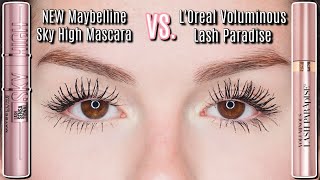 NEW Maybelline Lash Sensational Sky High Mascara VS Original Maybelline Lash Sensational Mascara [upl. by Aeslehs]