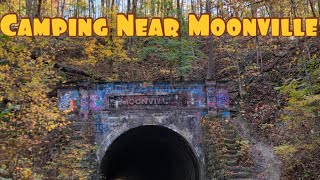 Spooky Halloween Camping near Moonville Tunnel With The Legend Of Billy Boy camping nature [upl. by Angela]