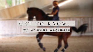 Get to know w Cristina Wagemans [upl. by Evanne782]