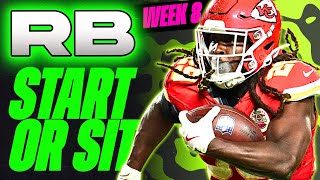 🔥 WEEK 8 RB MUST StartSit Analysis 🚀  2024 Fantasy Football Advice [upl. by Angid853]