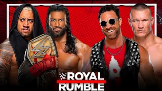 Roman Reigns amp Solo Sikoa vs LA Knight amp Randy Orton Full Match WWE Royal Rumble 2023 Highlights [upl. by Ennoval]