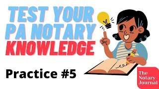 Pennsylvania Notary Test Practice Questions 5 [upl. by Aitnwahs298]