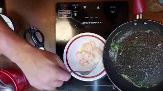 Carnivore diet Frozen raw shrimp cooked in Kerrygold butter [upl. by Nabroc137]