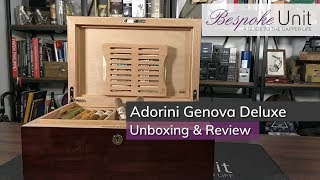 Adorini Genova Deluxe Humidor Unboxing amp Review Full Kitout Luxury [upl. by Philana]