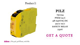 PILZ 751134 PNOZ s4 C SAFETY RELAY [upl. by Eyatnod]