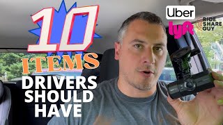 10 Items ALL Uber And Lyft Drivers Should Have In The Car [upl. by Alvord]