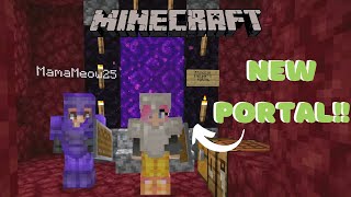 Bonding with our Portal Specialist NALIGAW KAMI NI MAMA MEOW  SHIN SMP  Minecraft PE 2 [upl. by Tildy]